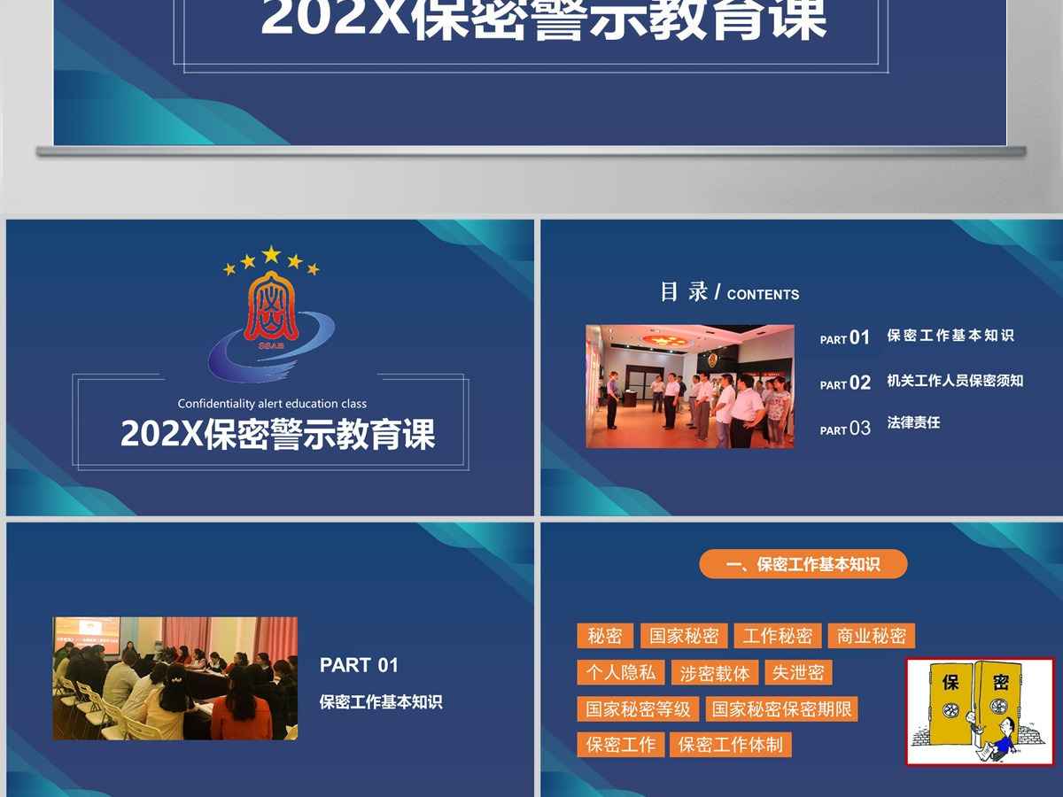 保密警示教育课保密知识培训ppt模板 保密警示教育课保密知识培训ppt模板