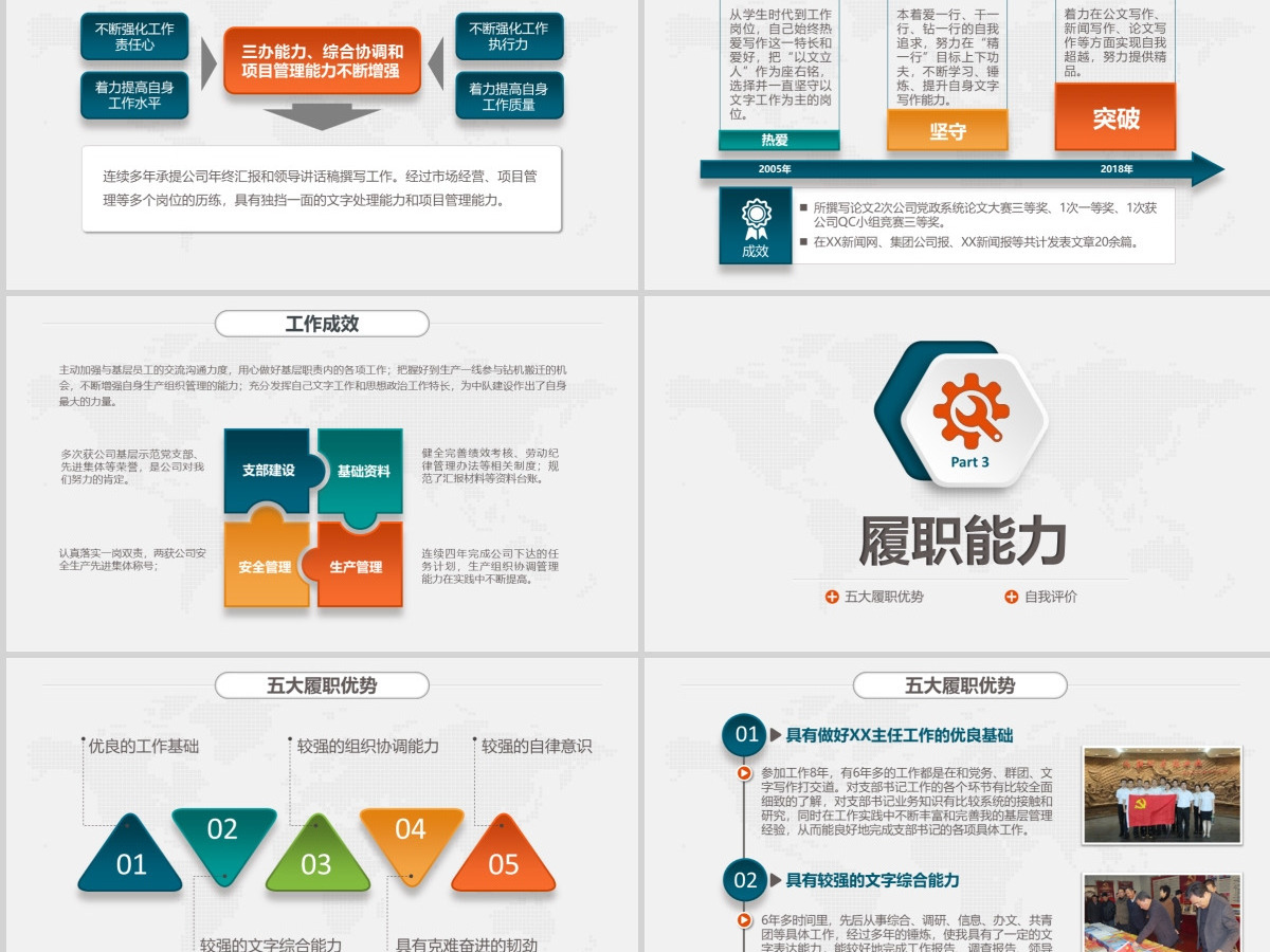 微立体竞聘竞岗求职简历岗位竞选演讲PPT