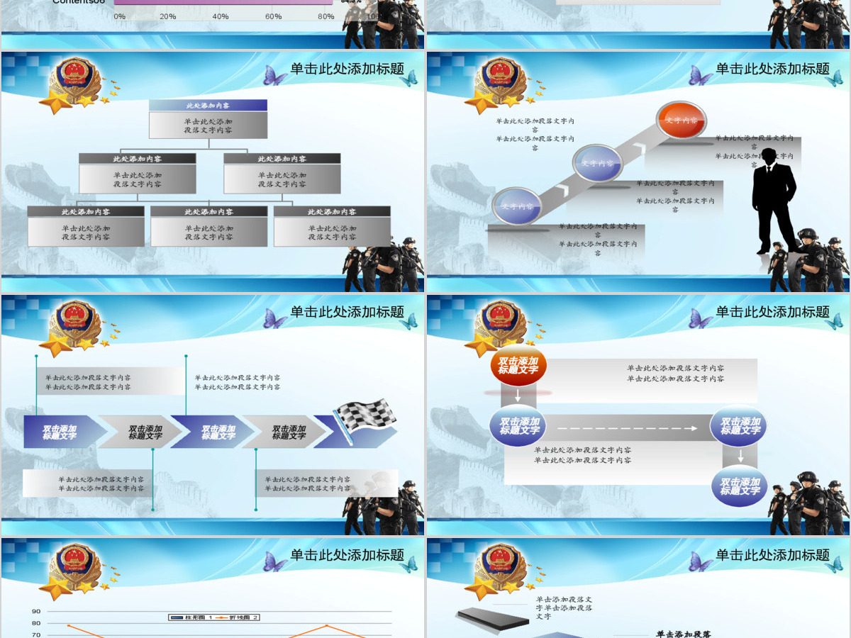 警察PPT模板
