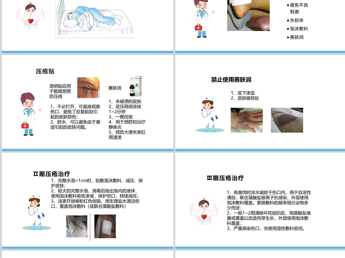 2022压疮护理查房简约创意护理查房通用PPT模板