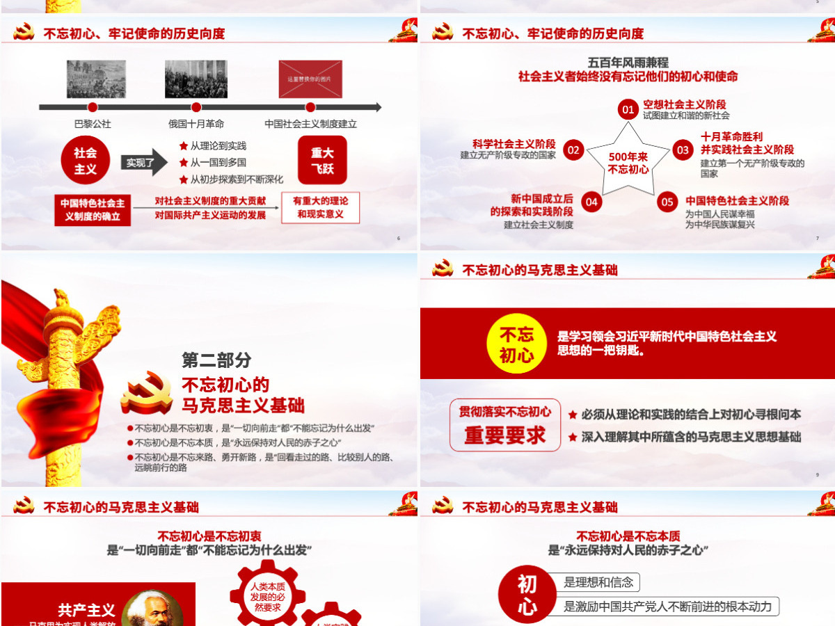 原创共产党不忘初心牢记使命主题学习教育微党课--含讲稿 原创共产党不忘初心牢记使命主题学习教育微党课--含讲稿