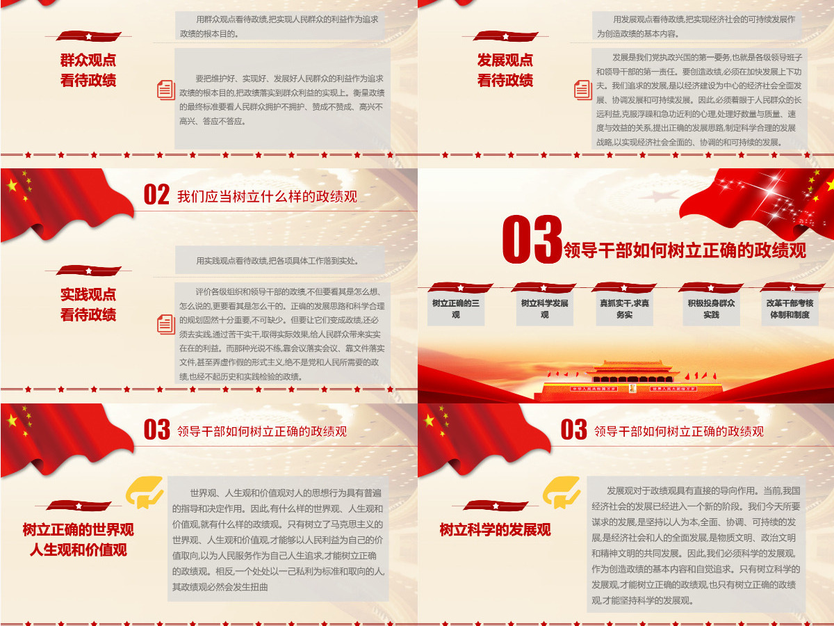 树立正确的政绩观PPT-含讲稿 树立正确的政绩观PPT-含讲稿