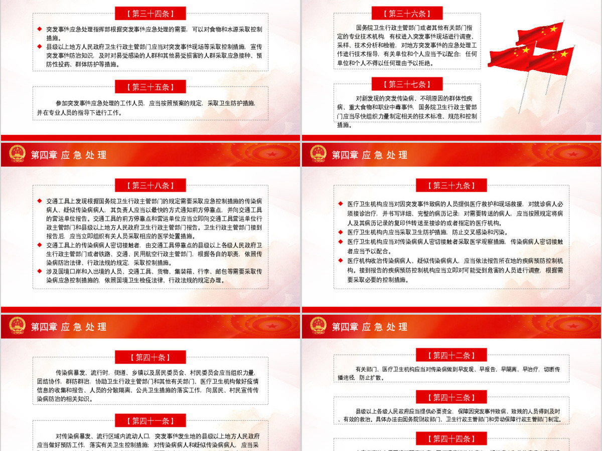 原创疫情党课学习解读突发公共卫生事件应急条例PPT设计 原创疫情党课学习解读突发公共卫生事件应急条例PPT设计