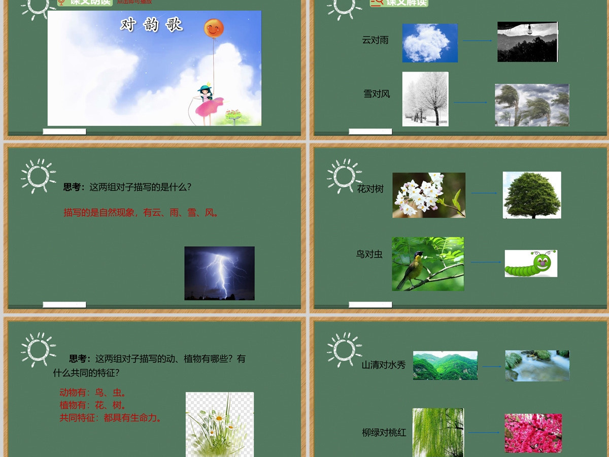 2022对韵歌PPT卡通风识字第5课小学一年级语文上册人教版教学课件 2022对韵歌PPT卡通风识字第5课小学一年级语文上册人教版教学课件