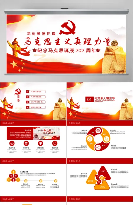 马克思诞辰200周年PPT