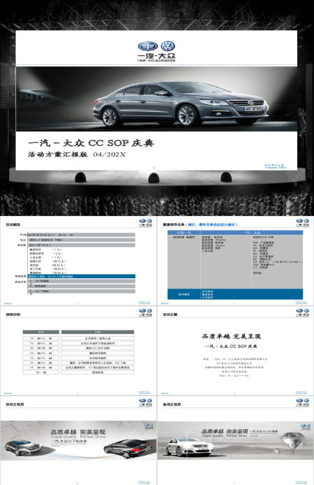 汽车营销庆典活动策划PPT模板
