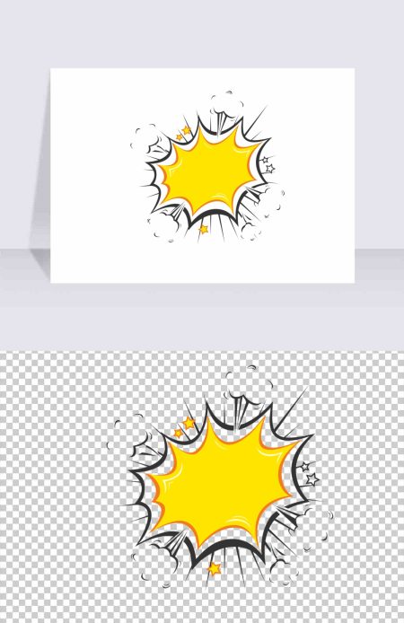 简约促销标签爆炸贴