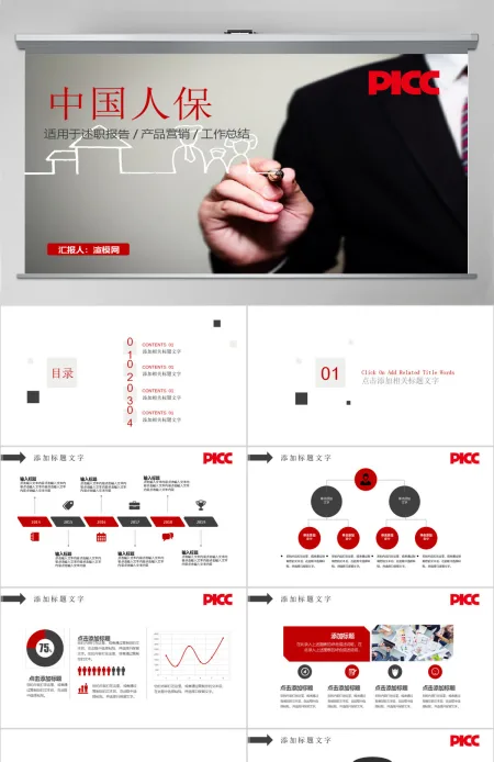 中国人保中国人民保险公司工作专用PPT 中国人保中国人民保险公司工作专用PPT
