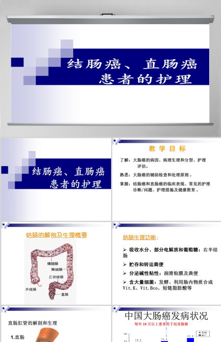 结肠癌直肠癌患者的护理护理查房PPT