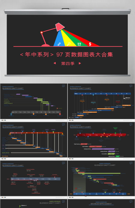 高端公司宣传计划总结关系列表数据图表合集