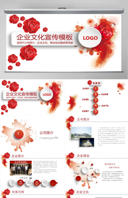 时尚企业文化宣传公司简介企业简介PPT