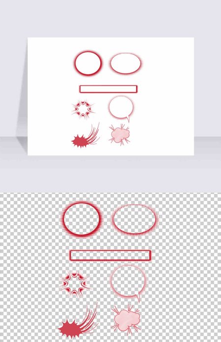 漫画手绘卡通涂鸦对话框爆炸效果大促销素材
