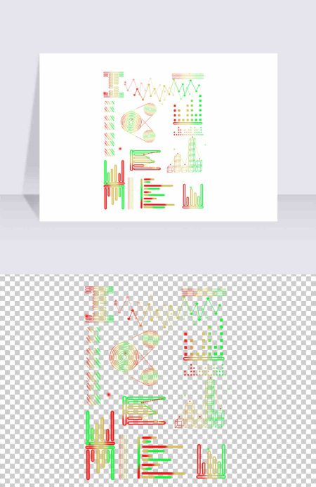 金融保险数据分析图表科技风元素