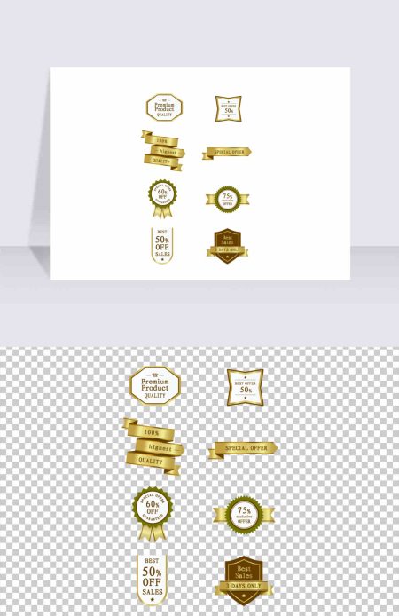 金色欧式标签图片