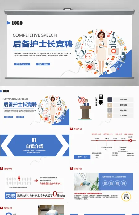2022后备护士长竞聘精品内容型医院护士长竞选课件模板PPT 2022后备护士长竞聘精品内容型医院护士长竞选课件模板PPT
