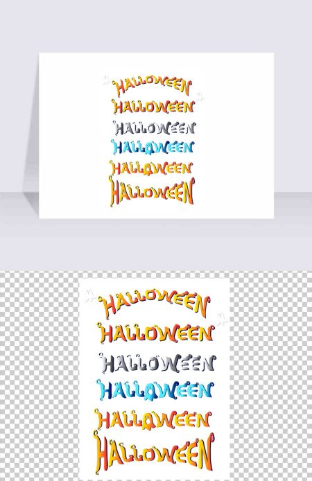 万圣节字体万圣节狂欢派HALLOWEEN