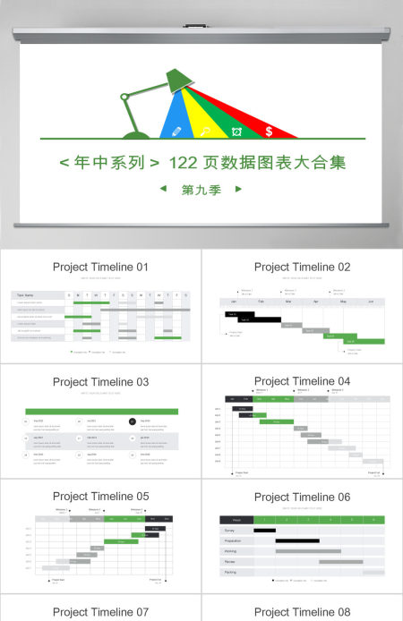 高端公司宣传计划总结关系列表数据图表合集