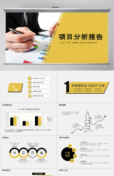 2022年市场投资项目可行性分析报告PPT模板 2022年市场投资项目可行性分析报告PPT模板