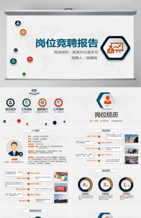 原创微立体竞岗竞聘答辩报告党政机关国企PPT 原创微立体竞岗竞聘答辩报告党政机关国企PPT