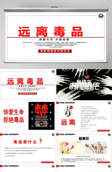 【完整内容】国际禁毒日珍爱生命远离毒品禁毒知识教育PPT课件模板 【完整内容】国际禁毒日珍爱生命远离毒品禁毒知识教育PPT课件模板