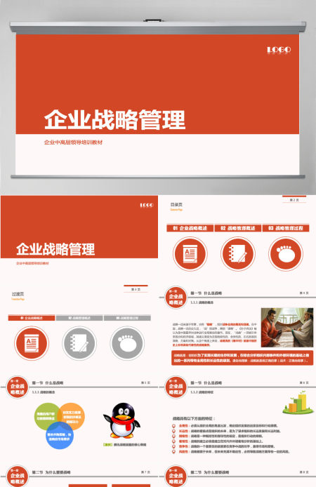 企业战略管理行业PPT模版