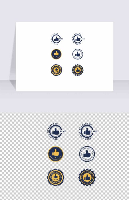 创意点赞喜欢促销标签矢量素材