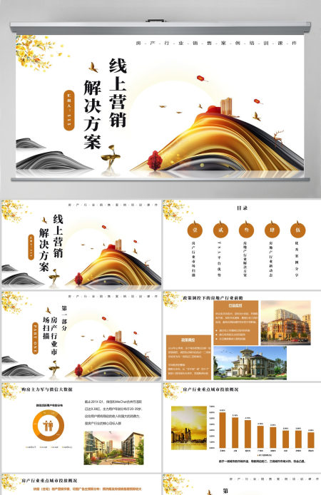 房地产行业销售案例培训课件PPT模板