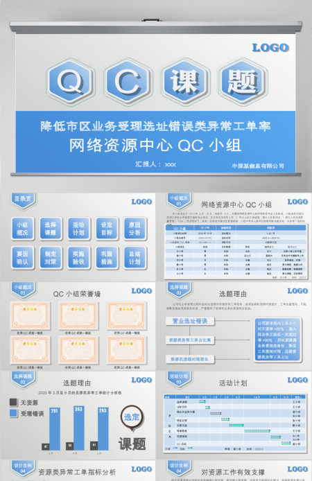 网络资源中心QC小组品管圈护理PPT